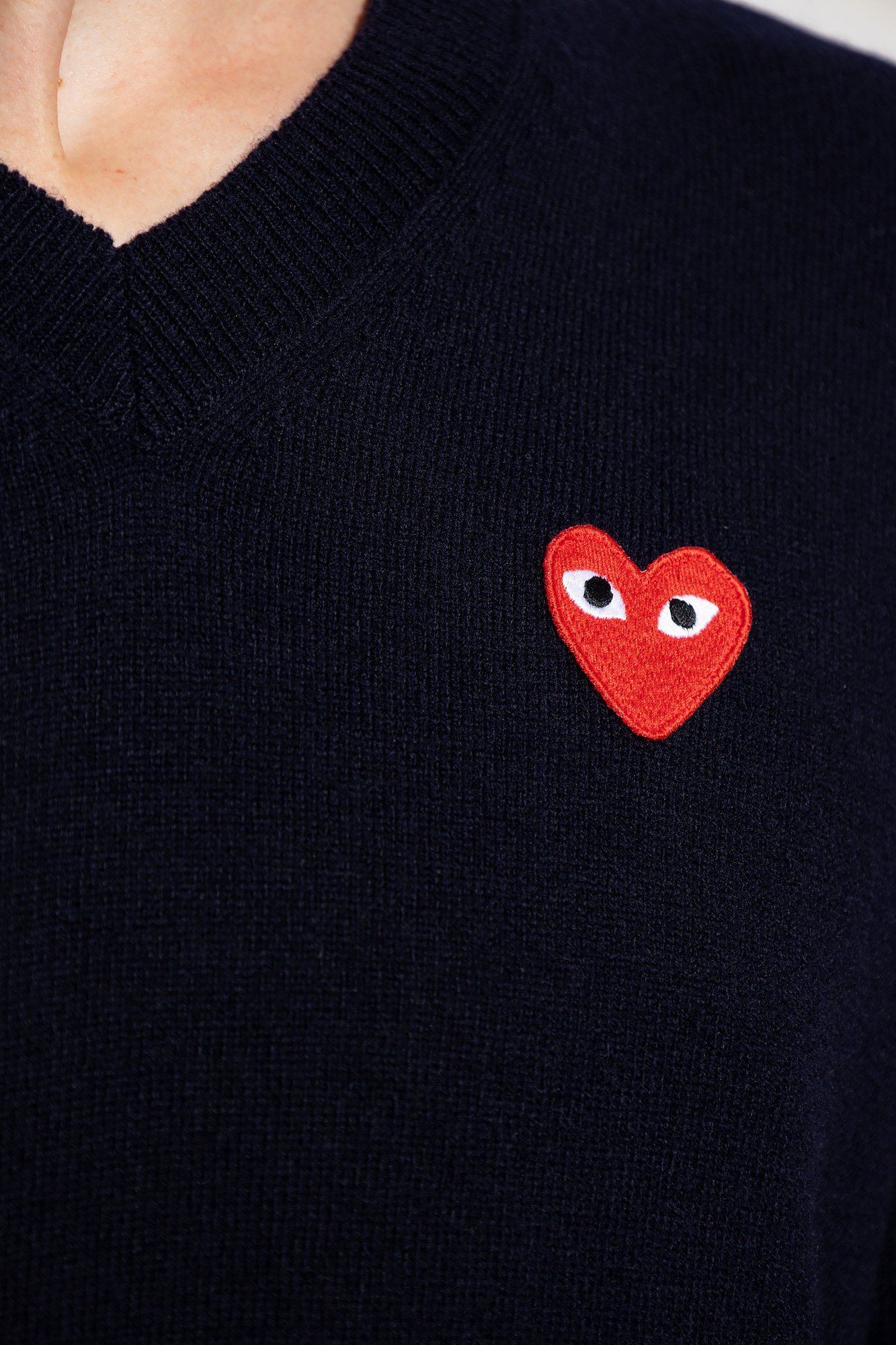 Comme des garcons v best sale neck sweater